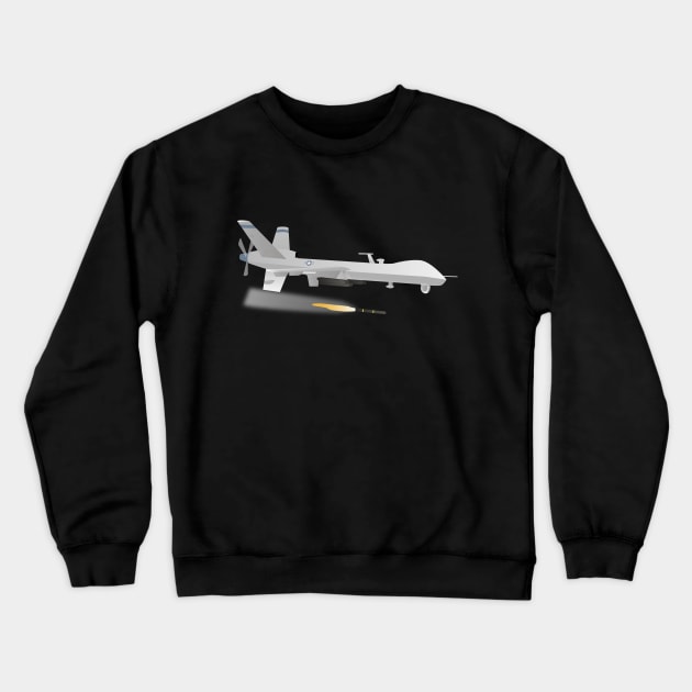 Reaper Military UAV Crewneck Sweatshirt by NorseTech